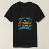 Funny NDT-technicus Shirt Geweldige beroep (Design voorkant)