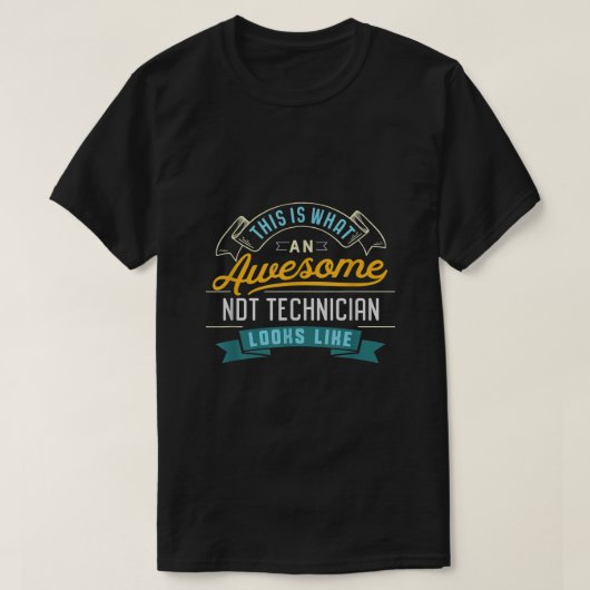 Funny NDT-technicus Shirt Geweldige beroep (Design voorkant)