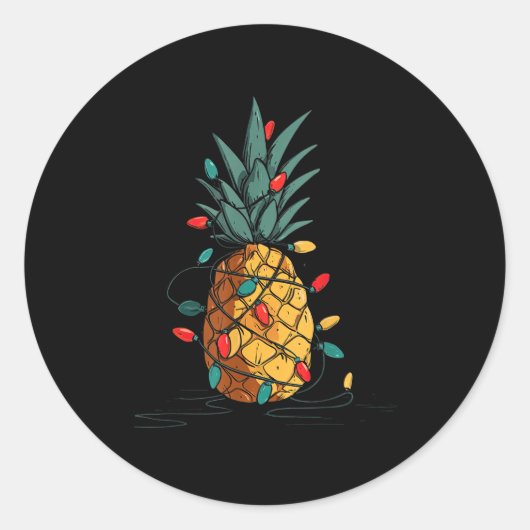 Funny Ne Christmas Graphics Lights Lover Ronde Sticker (Voorkant)