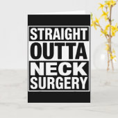 Funny Neck Surgery Art For Men Women Injury Neck S Kaart (Gele Bloem)
