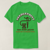 Funny Needlepoint T-shirt (Design voorkant)