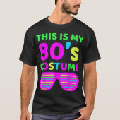 Funny Neon 80s Costume Retro Design T-shirt (Voorkant)