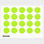 Funny neon green slik grafisch modern leuk kind ronde sticker (Vel)