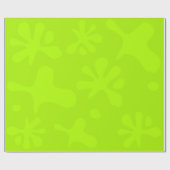 Funny neon green slime verfsplash speelse kinderen cadeaupapier (Vlak)