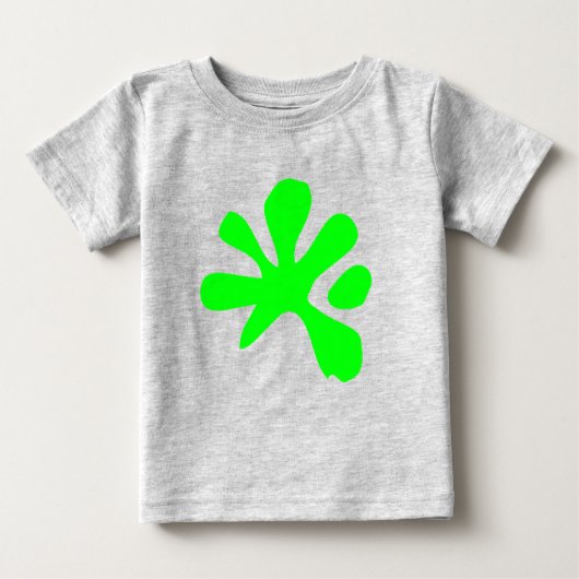 Funny neon green slime verfsplash speelse plezier (Voorkant)