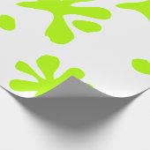 Funny neon green slime verfsplash speelse plezier cadeaupapier (Hoek)