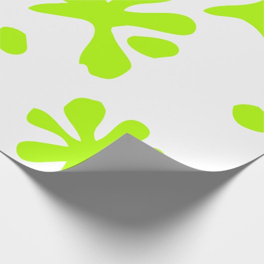 Funny neon green slime verfsplash speelse plezier cadeaupapier (Hoek)