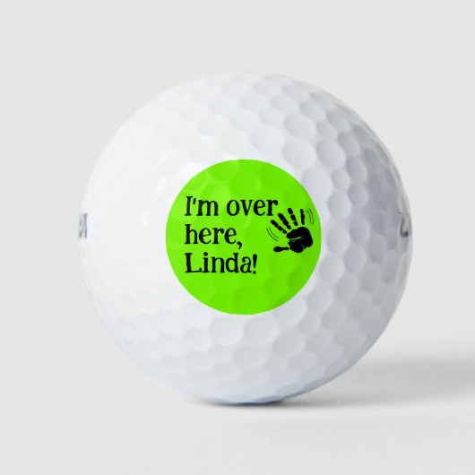 Funny Neon, ik ben hier. Golfballen (Voorkant)