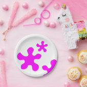 Funny neon Magenta slime schilder spatroon schatti Papieren Bordje (Feest)