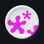 Funny neon Magenta slime schilder spatroon schatti Papieren Bordje<br><div class="desc">Funny neon Magenta slime schildert spatbord schattige Borden papier</div>
