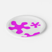 Funny neon Magenta slime schilder spatroon schatti Papieren Bordje (Gekanteld)