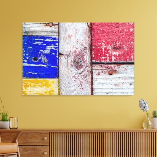 Funny Neoplasticisme art style Canvas Afdruk (Insitu (Woonkamer))