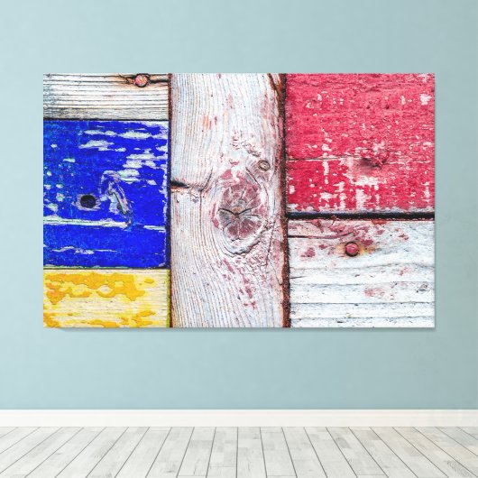 Funny Neoplasticisme art style Canvas Afdruk (Insitu (Houten vloer))