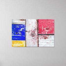 Funny Neoplasticisme art style Canvas Afdruk