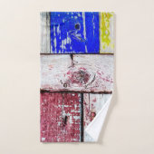 Funny Neoplasticisme, houten kunststijl aanpasbaar Bad Handdoek (Handdoek)