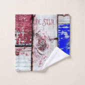 Funny Neoplasticisme, houten kunststijl aanpasbaar Bad Handdoek (Wasdoekje)