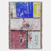 Funny Neoplasticisme, houten kunststijl aanpasbaar Deken (Voorkant Verticaal)