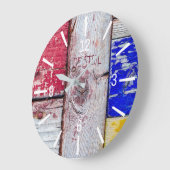 Funny Neoplasticisme, houten kunststijl aanpasbaar Grote Klok (Hoek)