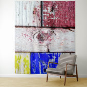 Funny Neoplasticisme, houten kunststijl aanpasbaar Wandkleed (In situ)