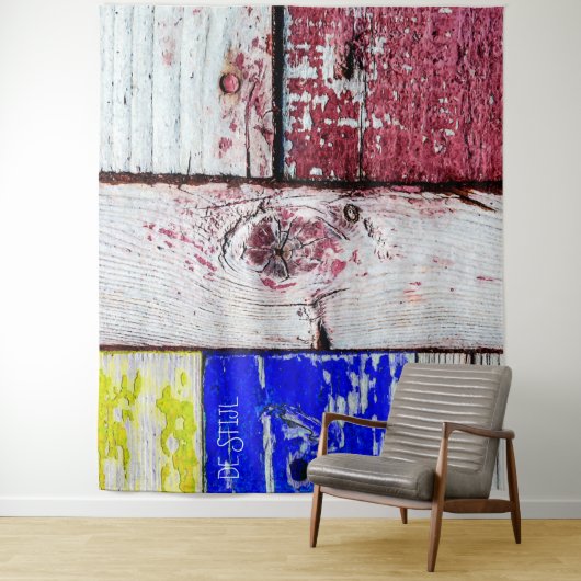 Funny Neoplasticisme, houten kunststijl aanpasbaar Wandkleed (In situ)