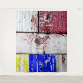 Funny Neoplasticisme, houten kunststijl aanpasbaar Wandkleed (Voorkant)