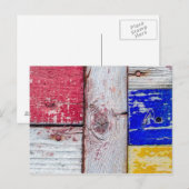 Funny Neoplasticisme, houten kunststijl Briefkaart (Voorkant / Achterkant)