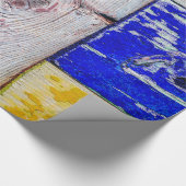 Funny Neoplasticisme, houten kunststijl Cadeaupapier (Hoek)