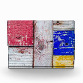 Funny Neoplasticisme, houten kunststijl Fotoblokken (Voorkant)