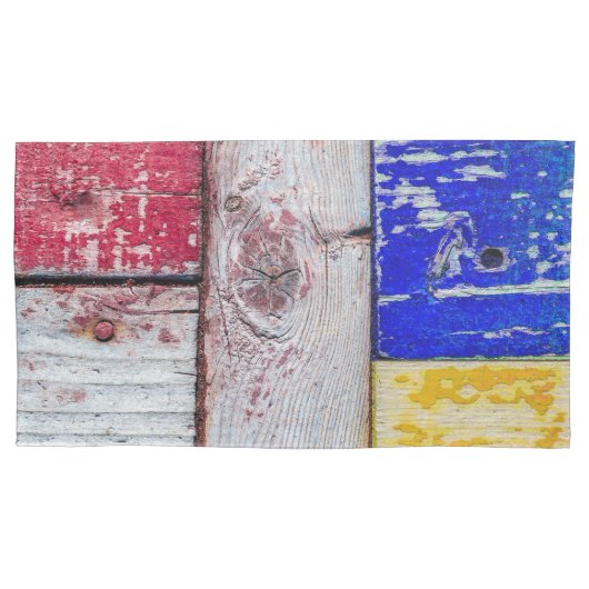 Funny Neoplasticisme, houten kunststijl Kussensloop (Voorkant-Links)