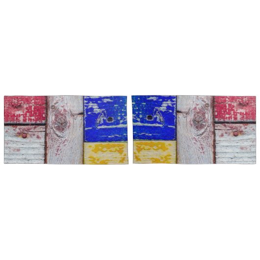 Funny Neoplasticisme, houten kunststijl Kussensloop (Achterkant-Set)