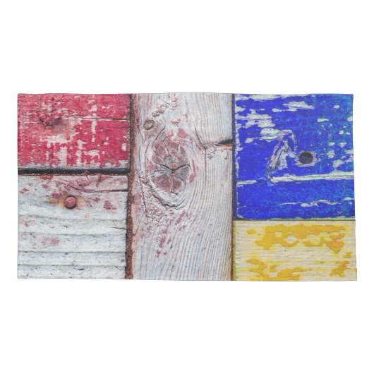 Funny Neoplasticisme, houten kunststijl Kussensloop (Achterkant-Links)