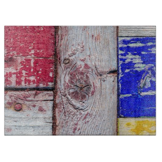 Funny Neoplasticisme, houten kunststijl Snijplank (Voorkant)