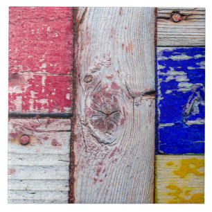 Funny Neoplasticisme, houten kunststijl Tegeltje