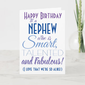 Funny Nephew Birthday Kaart