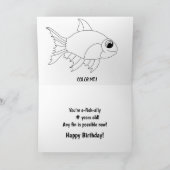 Funny Nephew Blue Birthday Kaart (Binnen)