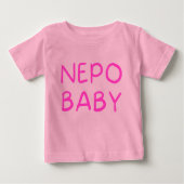 Funny Nepo Baby Baby T-Shirt (Voorkant)