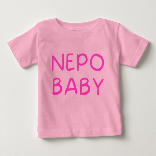 Funny Nepo Baby Baby T-Shirt (Voorkant)