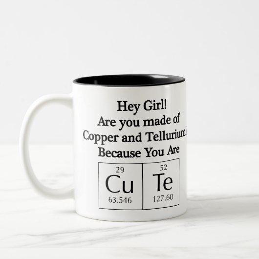 Funny Nerd Chat Up Line Tweekleurige Koffiemok (Links)