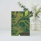 Funny Nerdy Computer Motherboard Briefkaart (Staand voorkant)