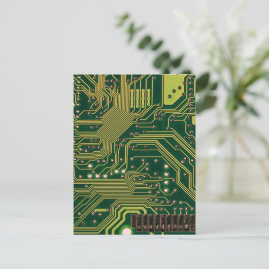 Funny Nerdy Computer Motherboard Briefkaart (Staand voorkant)