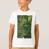 Funny Nerdy Computer Motherboard T-shirt (Voorkant)