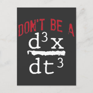 Funny Nerdy Wiskunde Physics Joke Geek wiskunde Briefkaart