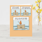 Funny Nervous Yam Thanksgiving Kaart (Gele Bloem)