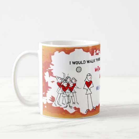 Funny Netball Team Quote Coffee Mok (Links)