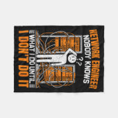 Funny Network Engineer Design For Men Network Engi Fleece Deken (Voorkant (Horizontaal))