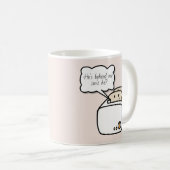 Funny Neuroast Toast and Evil Toast Cartoon Koffiemok (Voorkant rechts)