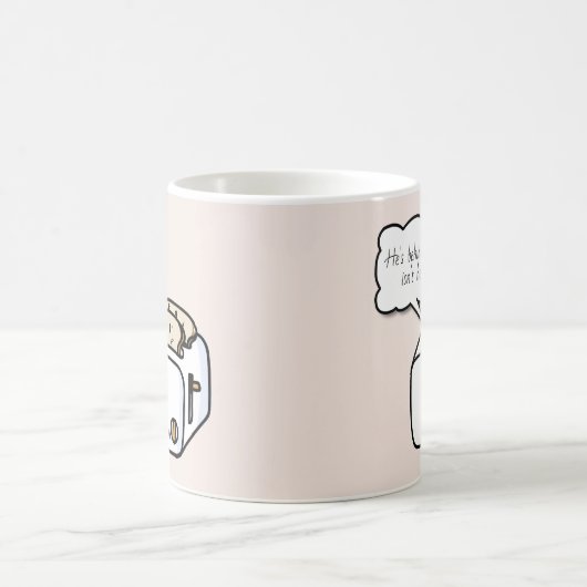 Funny Neuroast Toast and Evil Toast Cartoon Koffiemok (Center)