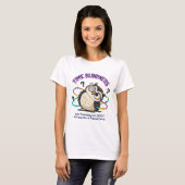Funny Neurodivergent Owl | Time Blindness Sarcasm T-shirt (Voorkant volledig)