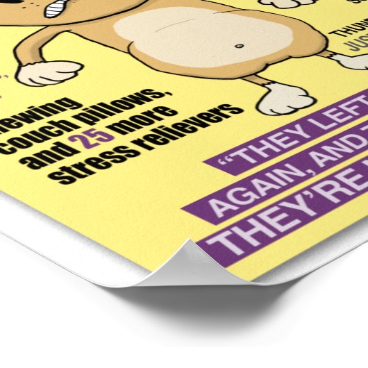 Funny Neurologische Dog Magazine Poster (Hoek)