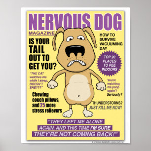 Funny Neurologische Dog Magazine Poster